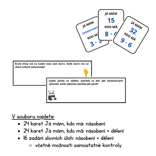 Malá Násobilka Slovní úlohy Já Mám Kdo Má Matematika Učiteléučitelůmcz 6063